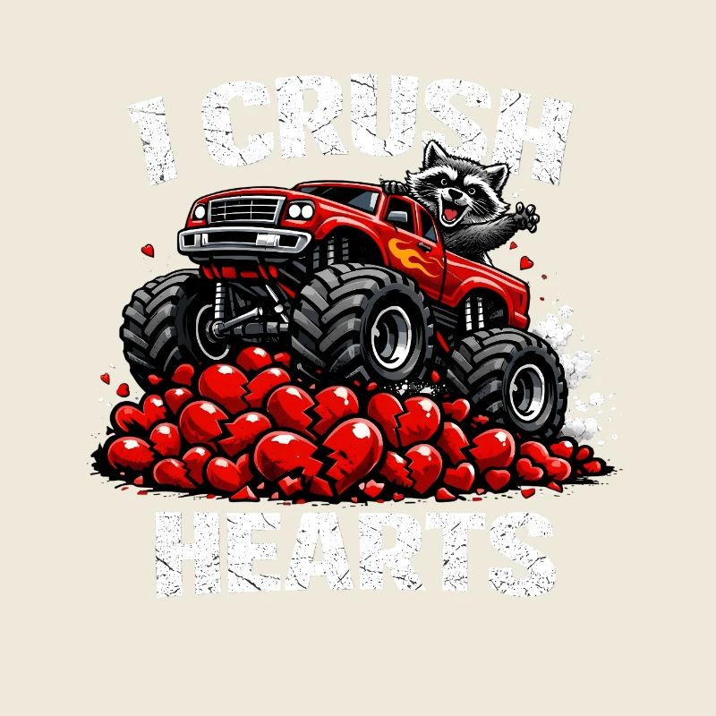 Saint-Valentin : j’écrase des cœurs Raton laveur Panda