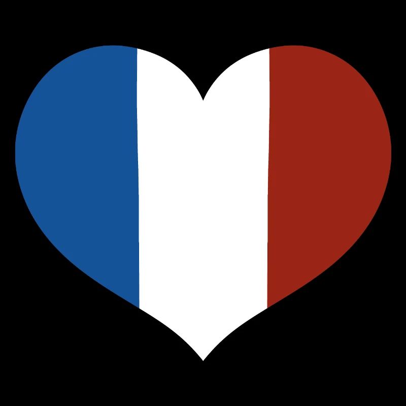 Cœur du drapeau français