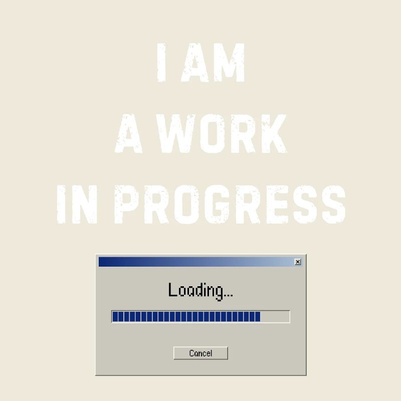 Work in progress – Loading bar - Travail bureau