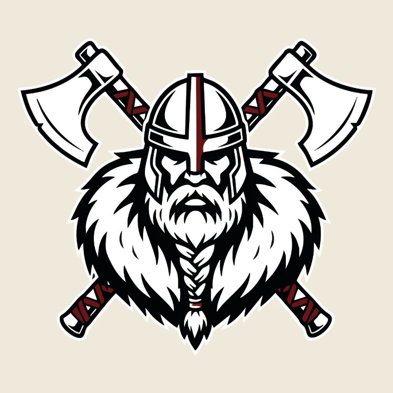Viking Axemaster Warrior Crusader Axes Mascot