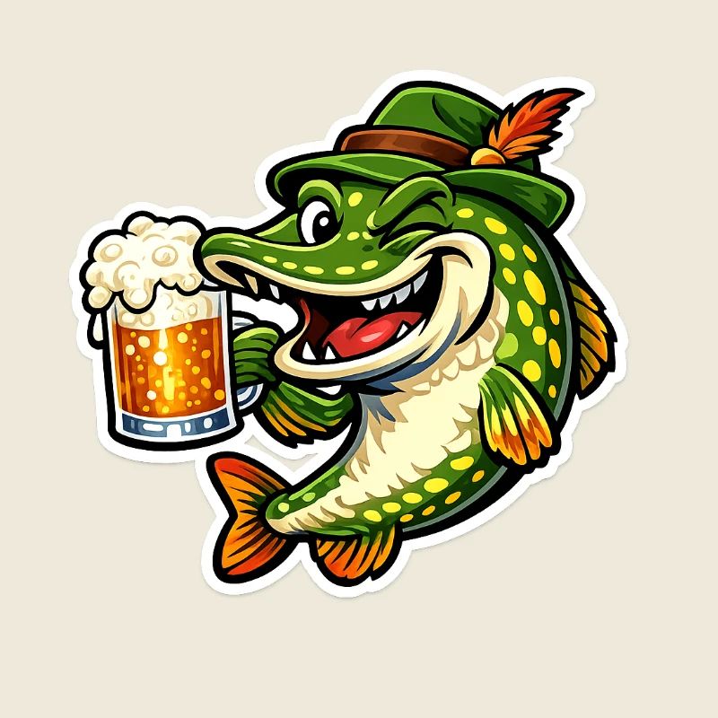 Petri Heil ! - Brochet drôle avec bière