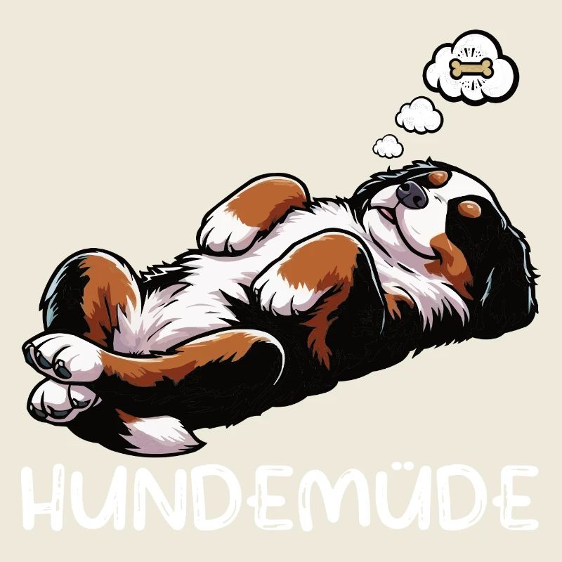 Hundemüde Berner Sennenhund Sennenhunde Berner