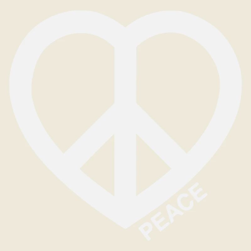 Herz Peace Symbol 