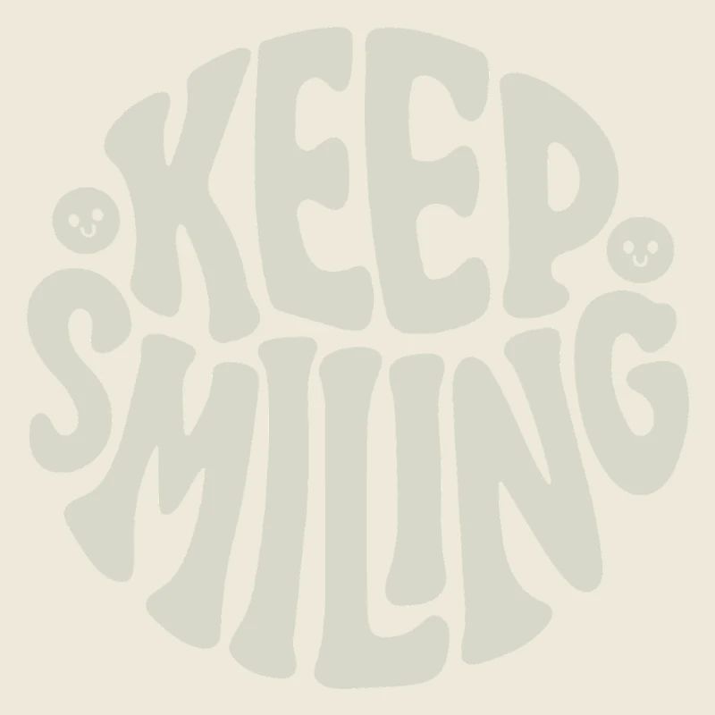 Keep Smiling Bold Typography Positive Quote