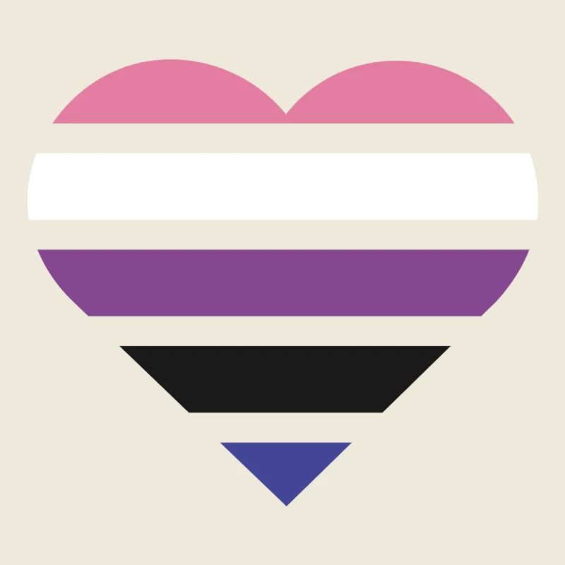 Pride Flag Heart · Genderfluid