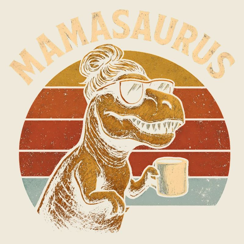 Mamasaurus Mama Mutter Geschenkidee Humor Lustig