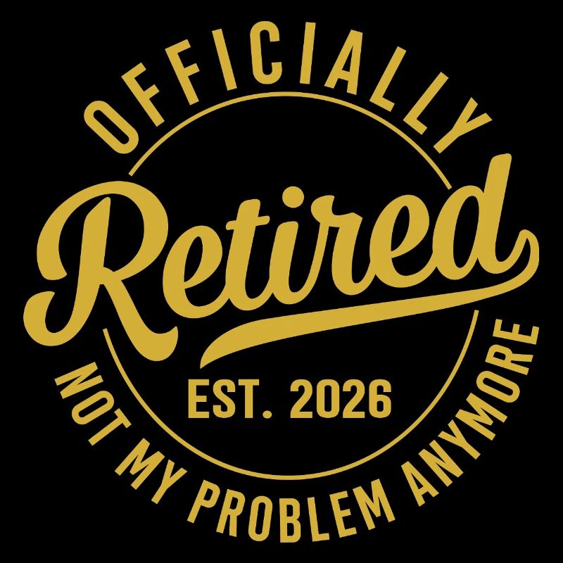 Offiziell Ruhestand Logo 2026