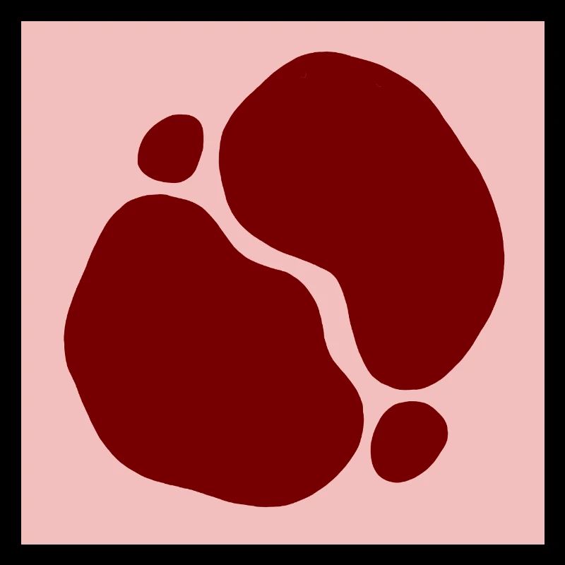 Conception des formes organiques rouges