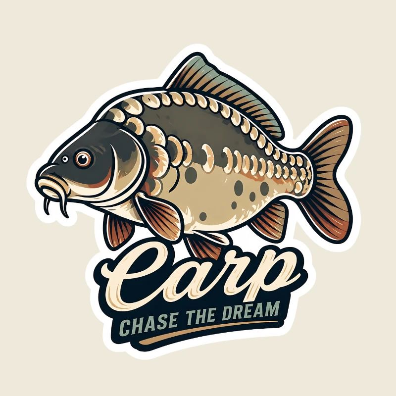 Carp Chase The Dream – Spiegel-Karpfenfischen-Design