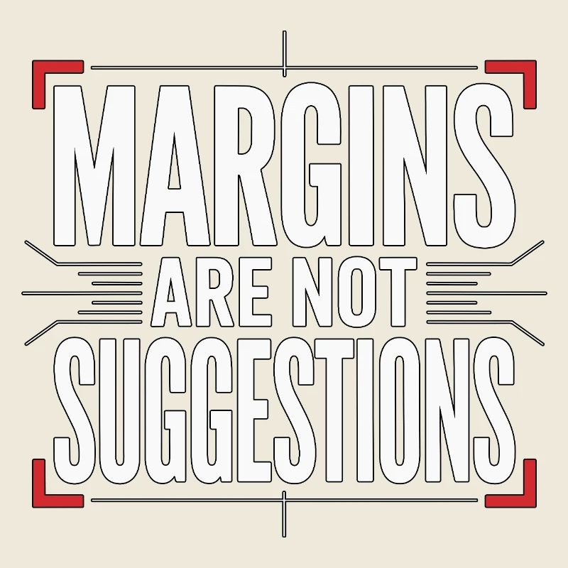 Les marges du designer d’impression sont des designers experts en impression