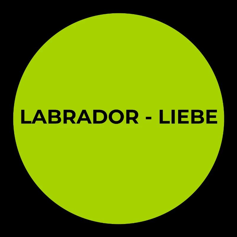 Labrador adore le cercle vert néon