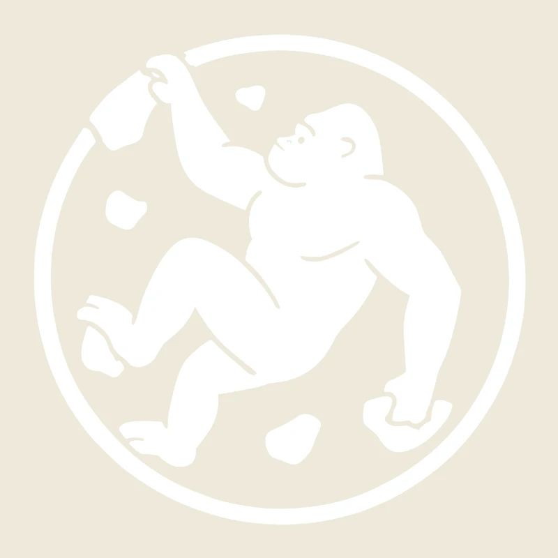 Gorilla Boulder : logo du badge minimaliste