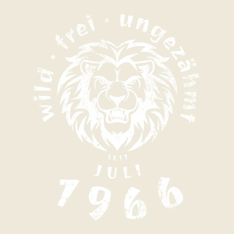 60. Geburtstag Wild, frei, ungezähmt seit 07/1966