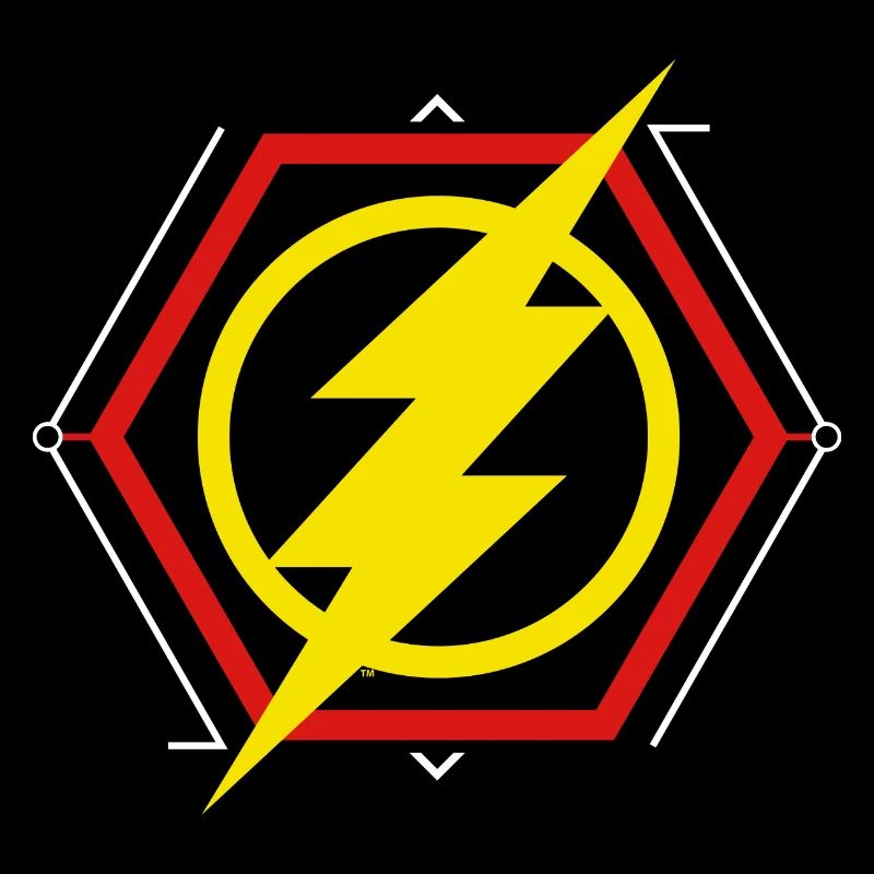The Flash Éclair Jaune Symbole
