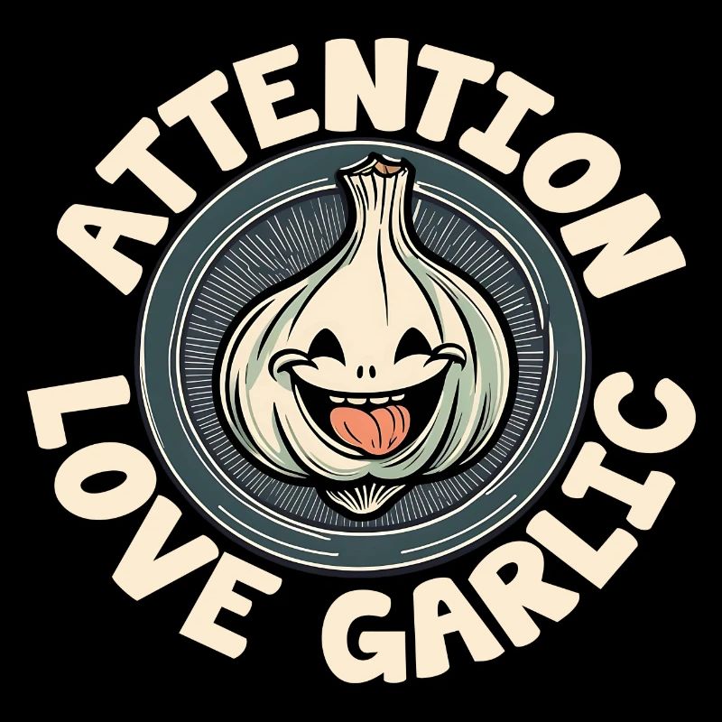 Attention dear garlic laughing garlic bulb