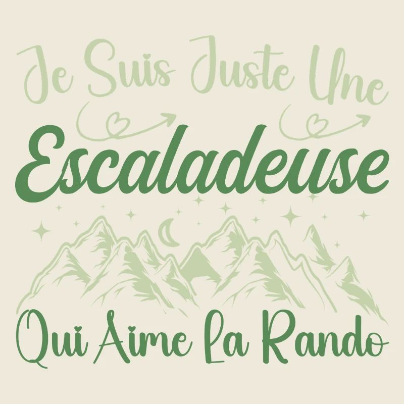 Escaladeuse aventurier passionnée de Randonnée