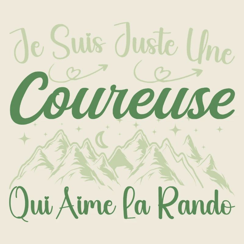 Coureuse aventurier passionnée de Randonnée cadeau