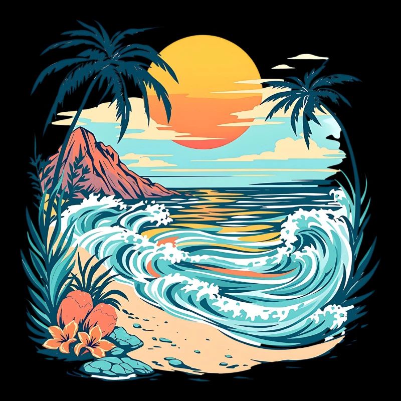 Plage du soleil d’été
