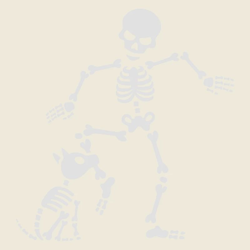 Dog like bones skeleton