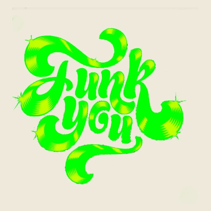 Conception de texte punk néon vert