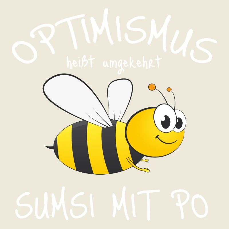 Optimistischer Bienen-Charme