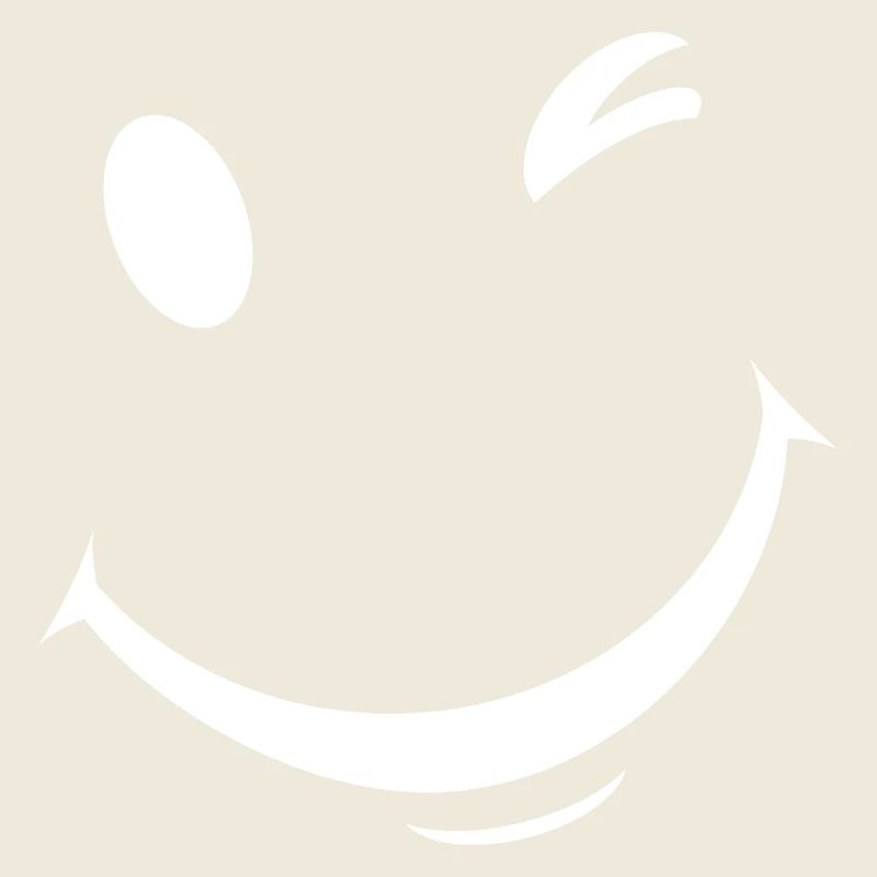 White wink expression