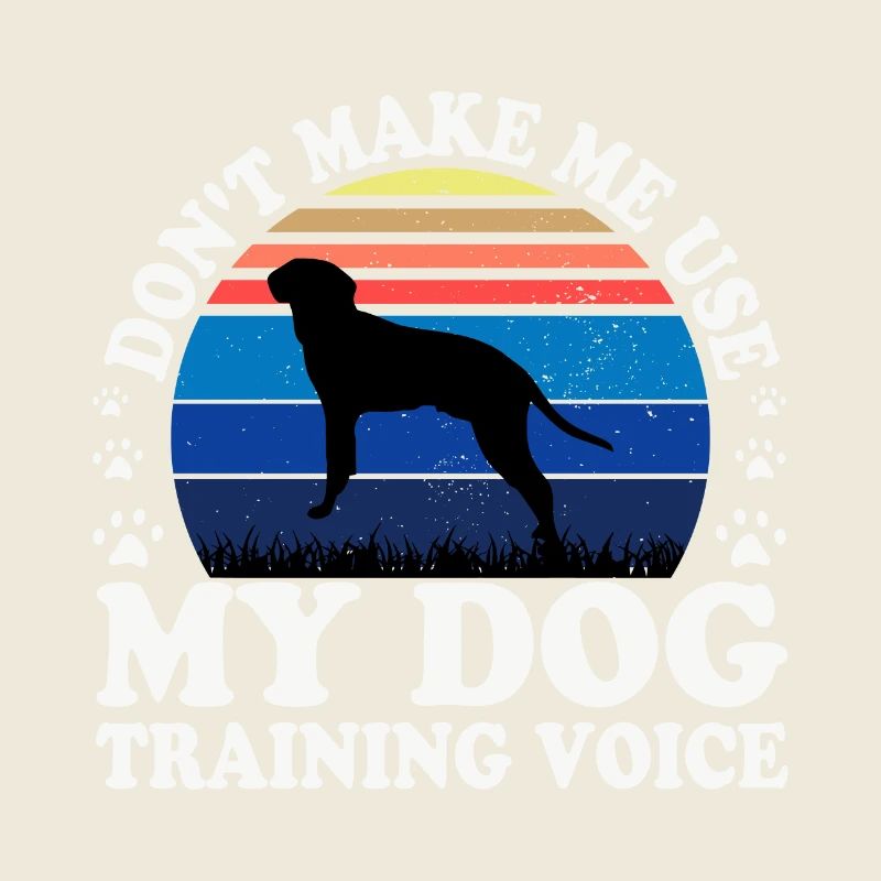 Braque Saint Germain Dog Silhouette Retro Coucher de soleil