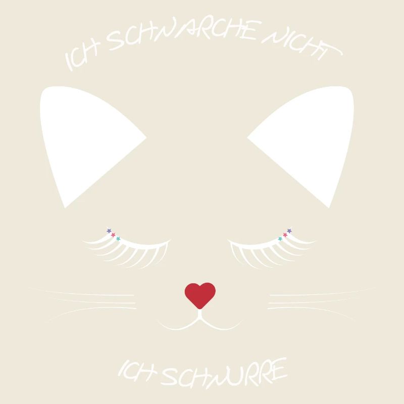 Ich schnarche nicht ich schnurre Katzengesicht
