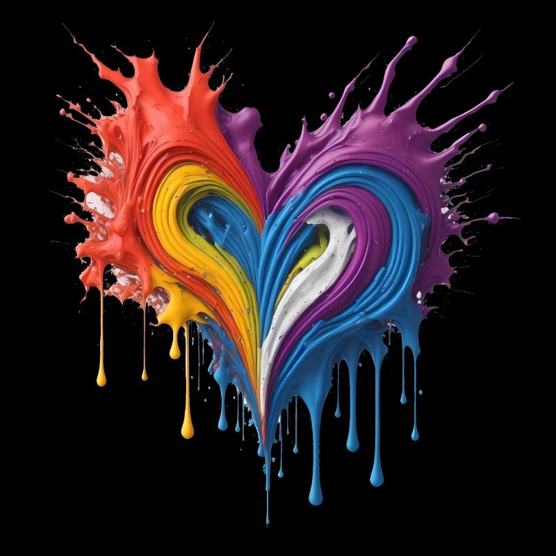 Sensation Coeur coloré 3D