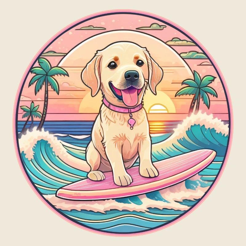 Surfeur de Labrador Retriever
