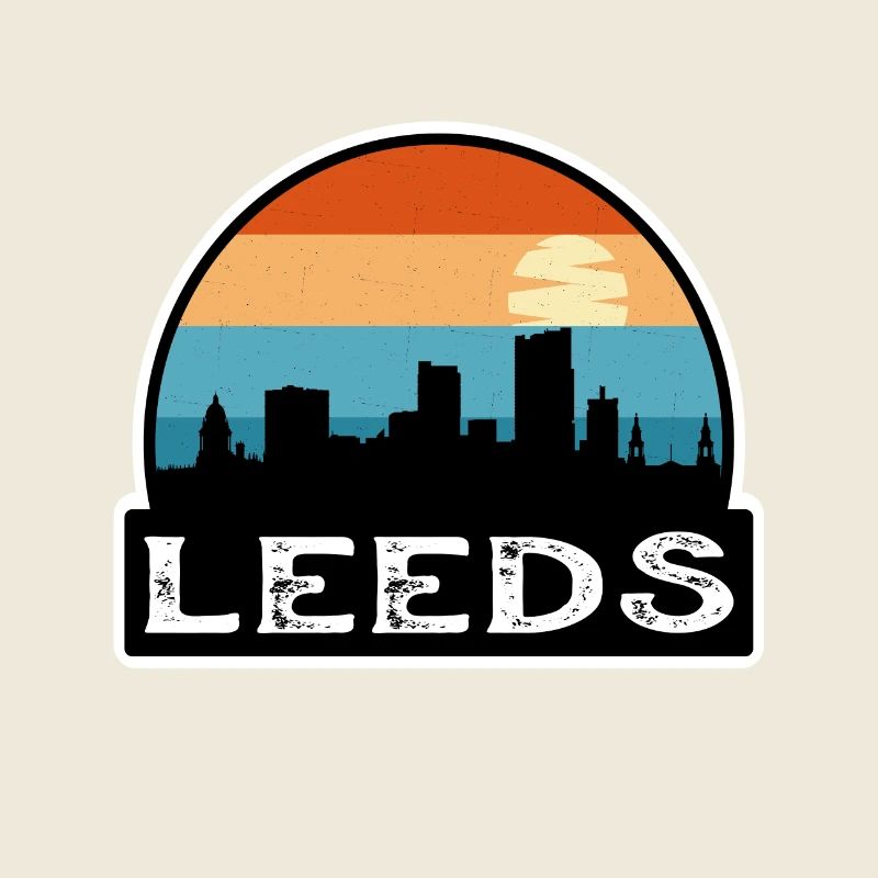 Leeds Angleterre Flag Skyline Souvenir de voyage