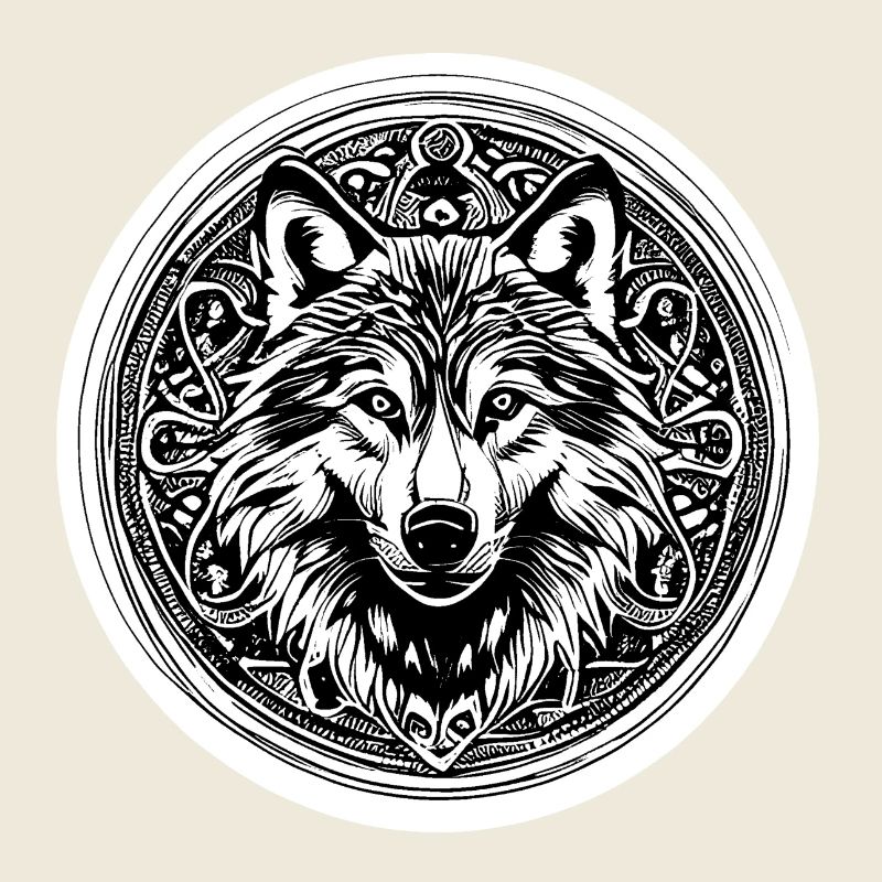 Wolf Wikinger Nordisch Kreis Centic