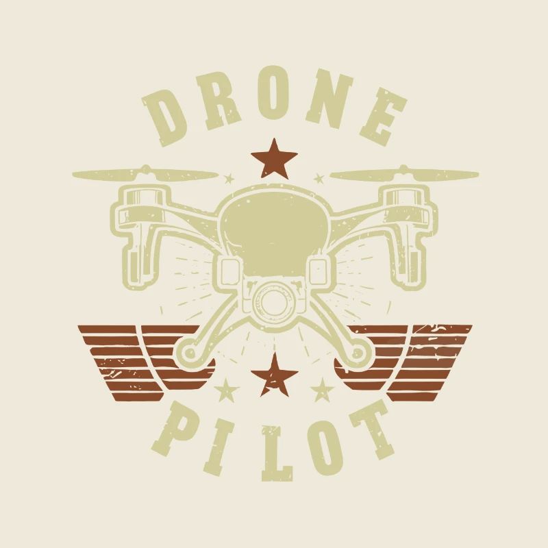 Drone pilot with retro style