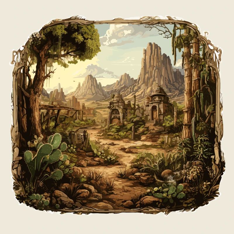 Landschaft - Illustration