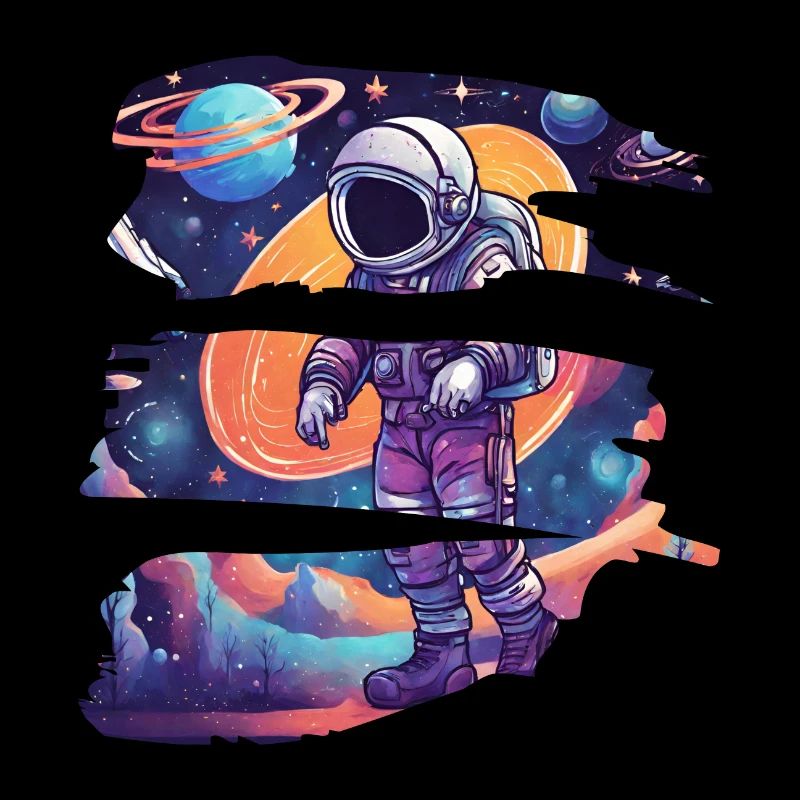 Astronaute Combinaison Spatiale Galaxy Walking