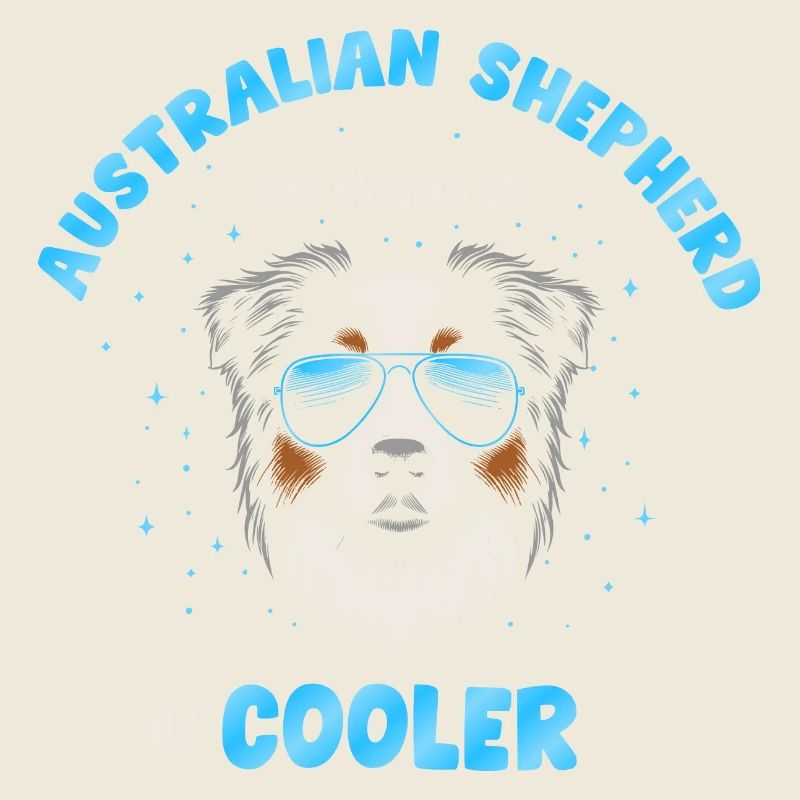 Aussie - comme un chien normal mais turquoise plus cool