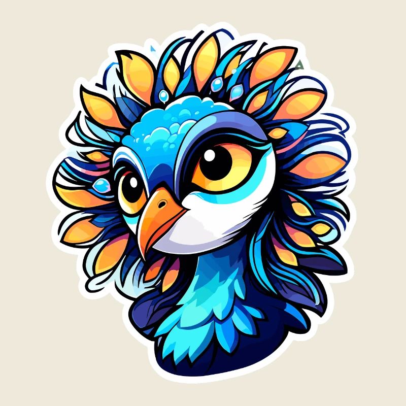 Peacock Bird Drawing
