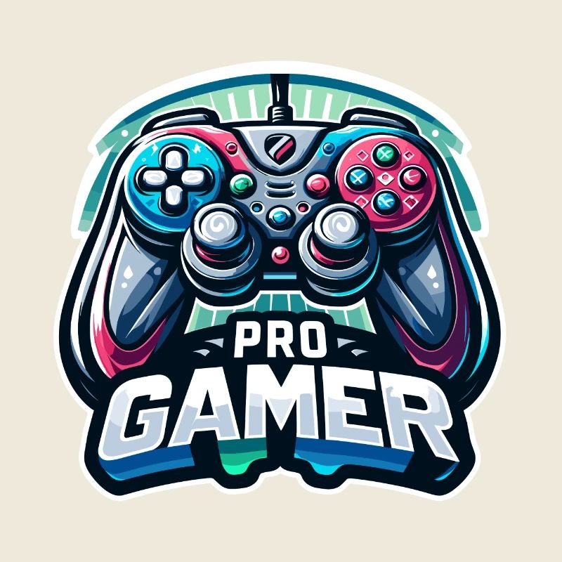Pro Gamer - Controller Illustration