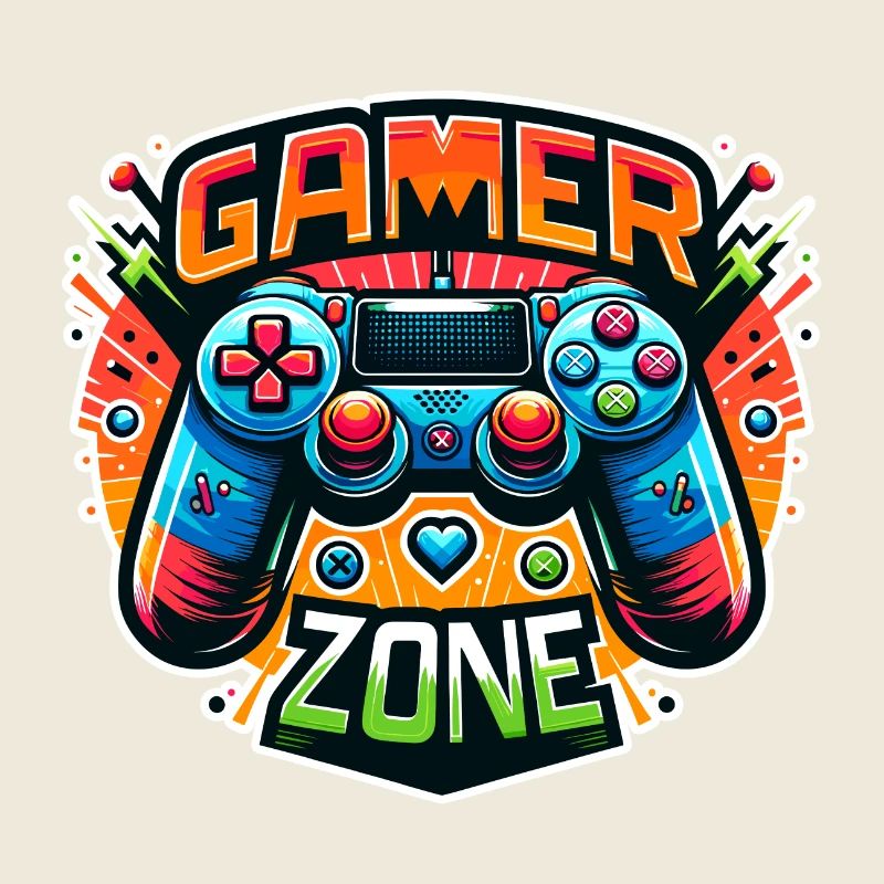 Gamer Zone - Controller Illustration