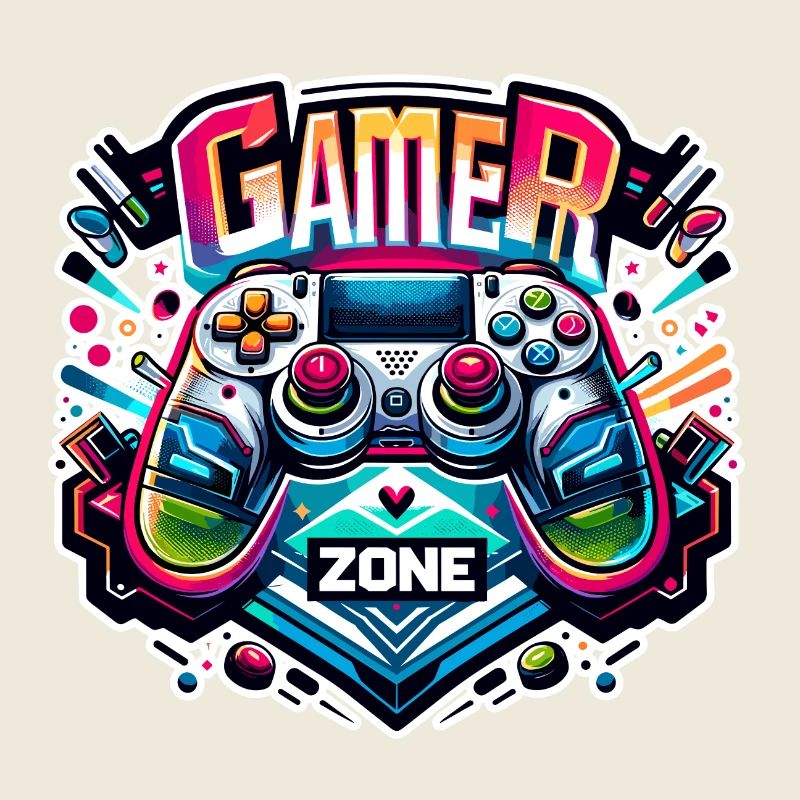 Gamer Zone - Controller Illustration