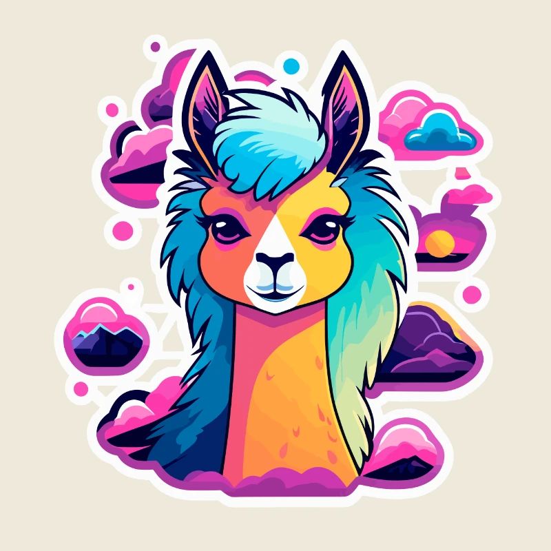 Illustration d’alpaga lama