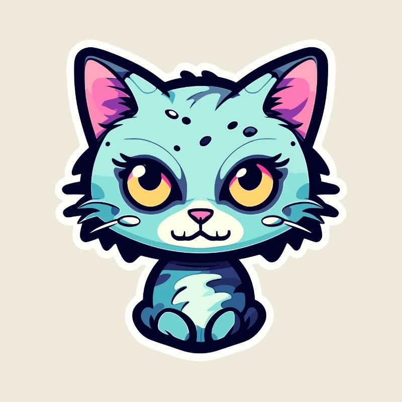 Illustration de chat mignon