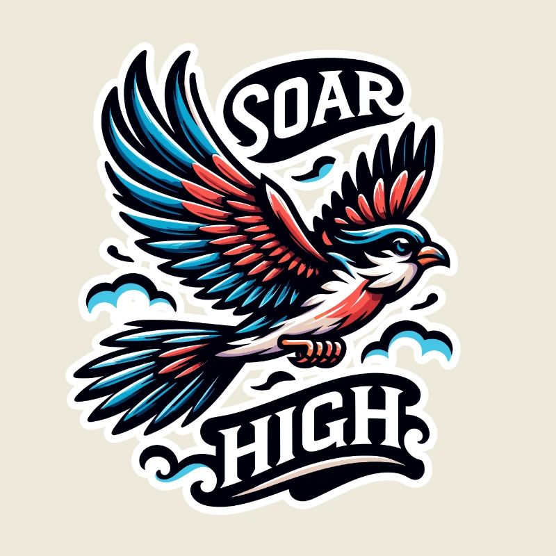 Soar High - Vogel Illustration