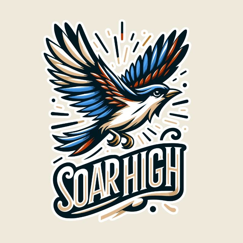 Soar High - Vogel Illustration
