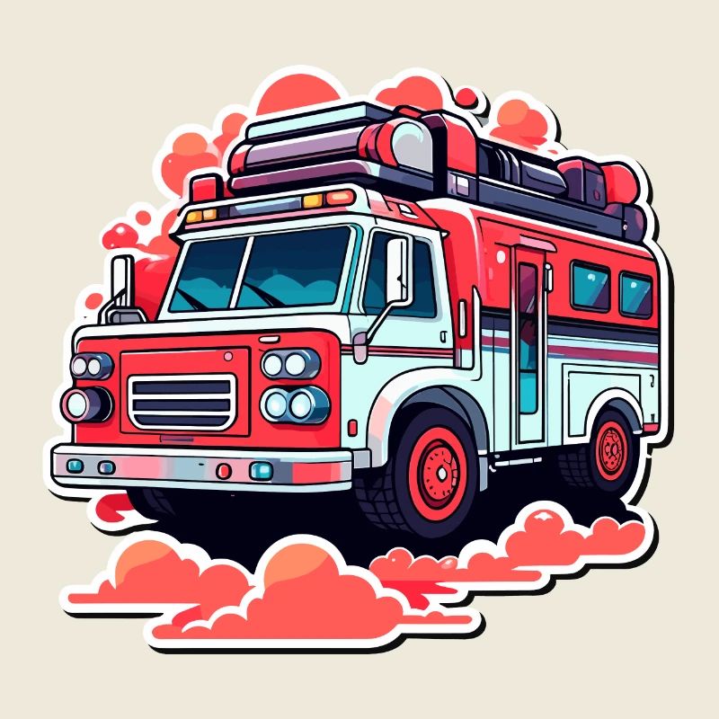 Fire truck illustration