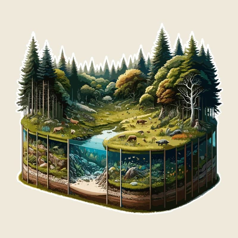 Landschaft - Illustration