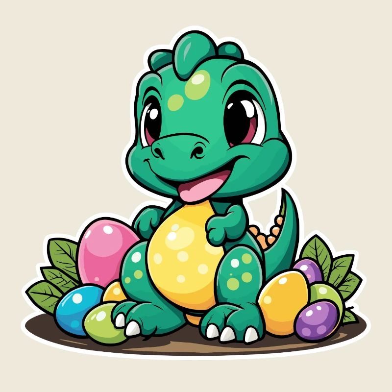 Dinosaurier Ostereier Ostern
