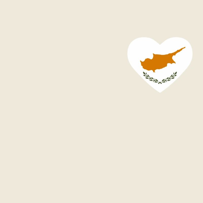 Cœur drapeau Chypre