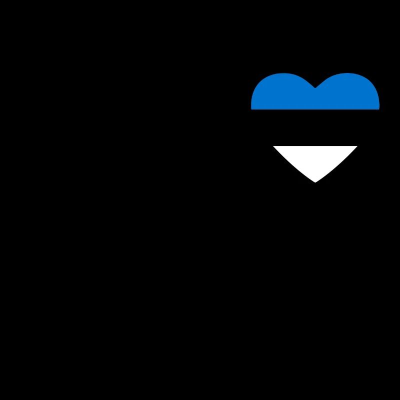 Cœur drapeau Estonie