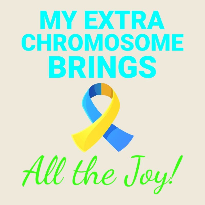 Down-Syndrom-Bewusstsein Joyful Extra Chromosom